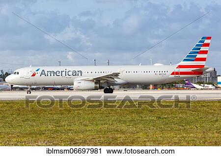 An Airbus A321 aircraft of American Airlines with registration N977UY at Miami Airport (MIA), USA, North America View Large Photo Image Stock Image - An Airbus A321 aircraft of American Airlines with registration N977UY at Miami Airport (MIA), USA, North America. Fotosearch