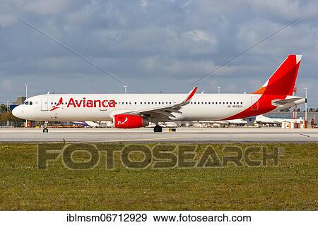 An Airbus A321 aircraft of Avianca with the registration N693AV at Miami airport, USA, North America View Large Photo Image Stock Photo - An Airbus A321 aircraft of Avianca with the registration N693AV at Miami airport, USA, North America. Fotosearch