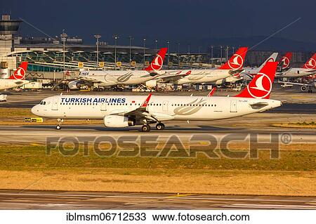 An Airbus A321 aircraft of Turkish Airlines with registration TC-JSV at Istanbul airport, Turkey, Asia View Large Photo Image Stock Image - An Airbus A321 aircraft of Turkish Airlines with registration TC-JSV at Istanbul airport, Turkey, Asia. Fotosearch