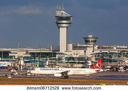 Stock Photo - An Airbus A321 aircraft of Turkish Airlines with registration number TC-JRF at Istanbul airport, Turkey, Asia. Fotosearch