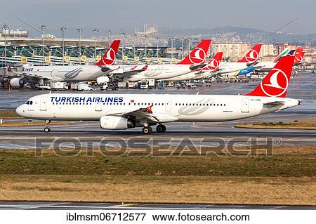 An Airbus A321 aircraft of Turkish Airlines with the registration TC-JRE at Istanbul airport, Turkey, Asia View Large Photo Image Stock Photo - An Airbus A321 aircraft of Turkish Airlines with the registration TC-JRE at Istanbul airport, Turkey, Asia. Fotosearch