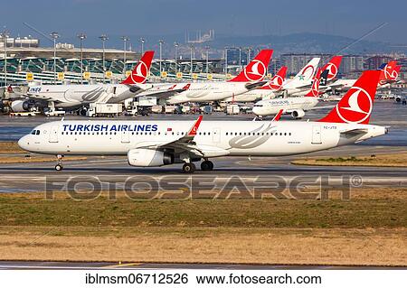 An Airbus A321 aircraft of Turkish Airlines with registration number TC-JTO at Istanbul airport, Turkey, Asia View Large Photo Image Stock Photograph - An Airbus A321 aircraft of Turkish Airlines with registration number TC-JTO at Istanbul airport, Turkey, Asia. Fotosearch