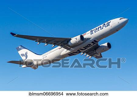 An Airbus A330-200 of Iran Air with registration EP-IJB at Frankfurt Airport (FRA), Frankfurt, Germany, Europe View Large Photo Image Picture - An Airbus A330-200 of Iran Air with registration EP-IJB at Frankfurt Airport (FRA), Frankfurt, Germany, Europe. Fotosearch