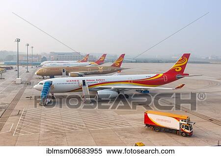 An Airbus A330-300 aircraft of Hainan Airlines with registration number B-1096 at Beijing Airport (PEK), Beijing, China, Asia View Large Photo Image Stock Photography - An Airbus A330-300 aircraft of Hainan Airlines with registration number B-1096 at Beijing Airport (PEK), Beijing, China, Asia. Fotosearch