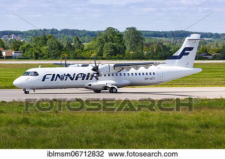 An ATR-72-500 aircraft of Finnair with registration OH-ATI at Gdansk Lech Walesa Airport Gdansk, Poland, Europe View Large Photo Image Stock Image - An ATR-72-500 aircraft of Finnair with registration OH-ATI at Gdansk Lech Walesa Airport Gdansk, Poland, Europe. Fotosearch