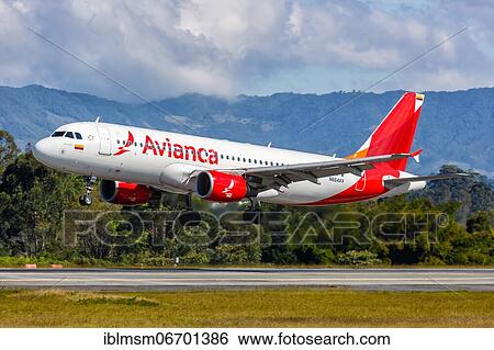 An Avianca Airbus A320 aircraft with registration N664AV at Medellin Rio Airport (MDE), Medellin, Colombia, South America View Large Photo Image Stock Photograph - An Avianca Airbus A320 aircraft with registration N664AV at Medellin Rio Airport (MDE), Medellin, Colombia, South America. Fotosearch