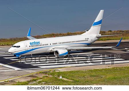An Enter Air Boeing 737-800 with registration SP-ENQ at Corfu Airport (CFU), Corfu, Greece, Europe View Large Photo Image Picture - An Enter Air Boeing 737-800 with registration SP-ENQ at Corfu Airport (CFU), Corfu, Greece, Europe. Fotosearch