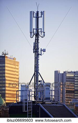 Antenna 5 G on the parking deck of the Limbecker Platz shopping centre, Essen, Ruhr area, North Rhine-Westphalia, Germany, Europe View Large Photo Image Stock Image - Antenna 5 G on the parking deck of the Limbecker Platz shopping centre, Essen, Ruhr area, North Rhine-Westphalia, Germany, Europe. Fotosearch