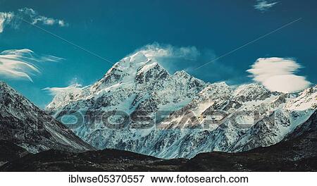 Aoraki/Mount Cook, Mount Cook National Park, Canterbury, New Zealand, Oceania View Large Photo Image Stock Photo - Aoraki/Mount Cook, Mount Cook National Park, Canterbury, New Zealand, Oceania. Fotosearch