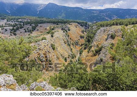 Aradena Gorge, Crete, Greece, Europe View Large Photo Image Stock Photograph - Aradena Gorge, Crete, Greece, Europe. Fotosearch