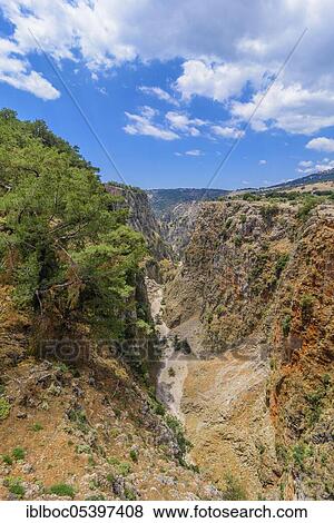 Aradena Gorge Gorge, Crete, Greece, Europe View Large Photo Image Stock Photo - Aradena Gorge Gorge, Crete, Greece, Europe. Fotosearch