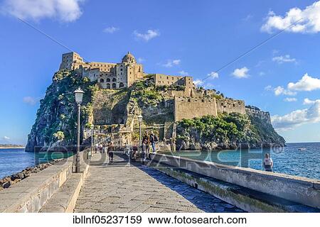 Aragonese Castle, Castello Aragonese, Ischia Island, Italy, Europe View Large Photo Image Stock Photo - Aragonese Castle, Castello Aragonese, Ischia Island, Italy, Europe. Fotosearch