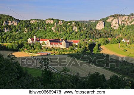Archabbey St, Martin, Benedictine Monastery, Danube Valley, Beuron, Upper Danube nature park Park, Baden-Württemberg, Germany, Europe View Large Photo Image Stock Photo - Archabbey St, Martin, Benedictine Monastery, Danube Valley, Beuron, Upper Danube nature park Park, Baden-Württemberg, Germany, Europe. Fotosearch