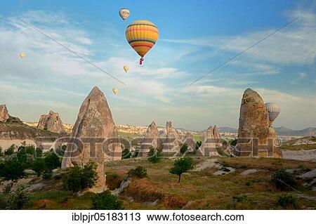 Balloon flight over Göreme valley, Anatolia, Central Anatolia, hot air balloon, Cappadocia, Turkey, Asia View Large Photo Image Stock Image - Balloon flight over Göreme valley, Anatolia, Central Anatolia, hot air balloon, Cappadocia, Turkey, Asia. Fotosearch