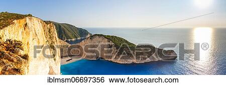 Beach with shipwreck, drone shot, Navagio Beach, Zakynthos, Greece, Europe View Large Photo Image Stock Photograph - Beach with shipwreck, drone shot, Navagio Beach, Zakynthos, Greece, Europe. Fotosearch