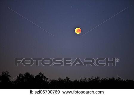 Blood moon, Witten, Ruhr area, North Rhine-Westphalia, Germany, Europe View Large Photo Image Stock Photo - Blood moon, Witten, Ruhr area, North Rhine-Westphalia, Germany, Europe. Fotosearch