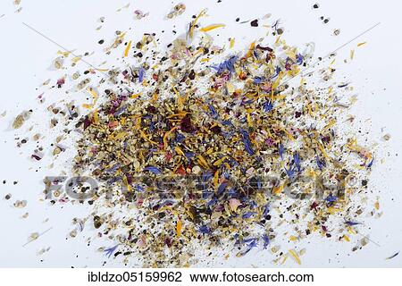Blossom pepper, pimento, cardamom, sea salt, marigold blossoms, cornflower, rose petals View Large Photo Image Stock Image - Blossom pepper, pimento, cardamom, sea salt, marigold blossoms, cornflower, rose petals. Fotosearch