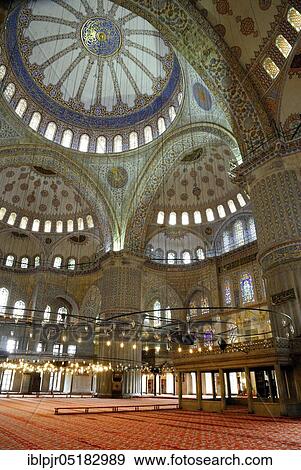 Stock Photo - Blue Mosque, Sultan Ahmed Mosque, Istanbul, Turkey, Asia. Fotosearch