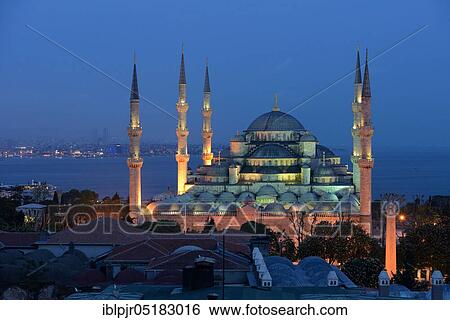 Blue Mosque, Sultan Ahmed Mosque, Istanbul, Turkey, Asia View Large Photo Image Stock Photograph - Blue Mosque, Sultan Ahmed Mosque, Istanbul, Turkey, Asia. Fotosearch