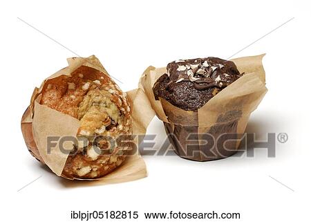 Stock Photography - Blueberry and chocolate muffin. Fotosearch