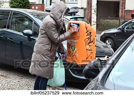 Bottle collectors, trash cans View Large Photo Image Stock Photo - Bottle collectors, trash cans. Fotosearch