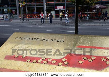 Boulevard of the Stars, overview board of the honoured persons and stars, Potsdamer Platz, Berlin, Germany, Europe View Large Photo Image Picture - Boulevard of the Stars, overview board of the honoured persons and stars, Potsdamer Platz, Berlin, Germany, Europe. Fotosearch