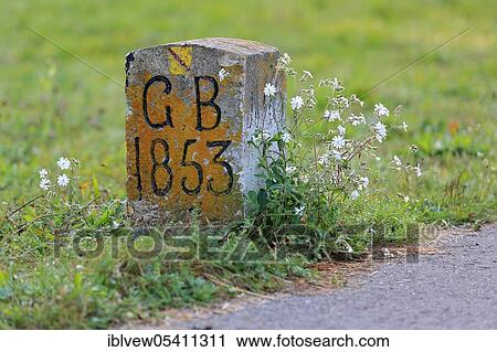 Boundary stone, Baden, Hohenzollern, Württemberg, Dietfurt, Upper Danube nature park Park, Baden-Württemberg, Germany, Europe View Large Photo Image Stock Image - Boundary stone, Baden, Hohenzollern, Württemberg, Dietfurt, Upper Danube nature park Park, Baden-Württemberg, Germany, Europe. Fotosearch