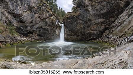 Stock Photography - Buchenegger Waterfalls, Nagelfluhkette nature park Park, Oberstaufen, Allgäu, Bavaria, Germany, Europe. Fotosearch