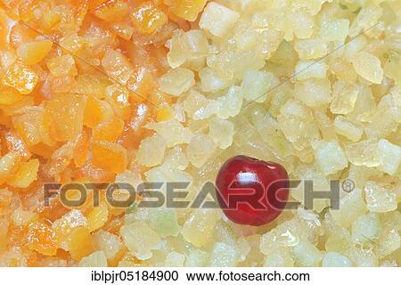 Candied fruit, candied orange, candied lemon, candied fruit cubes and candied cherry View Large Photo Image Stock Image - Candied fruit, candied orange, candied lemon, candied fruit cubes and candied cherry. Fotosearch