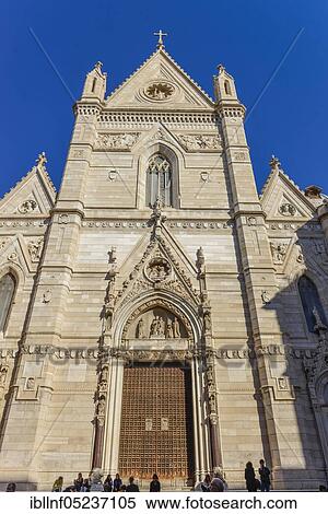 Cattedrale di Santa Maria Assunta, Via Duomo, Naples, Italy, Europe View Large Photo Image Stock Photography - Cattedrale di Santa Maria Assunta, Via Duomo, Naples, Italy, Europe. Fotosearch