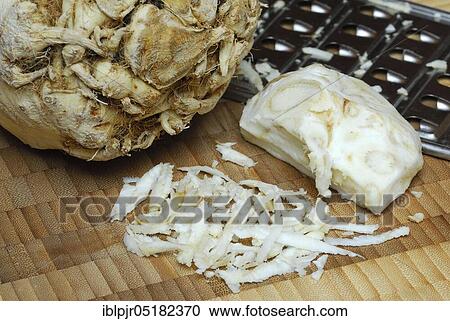 Stock Image - Celery (Apium graveolens)... tuber, grated.... Fotosearch