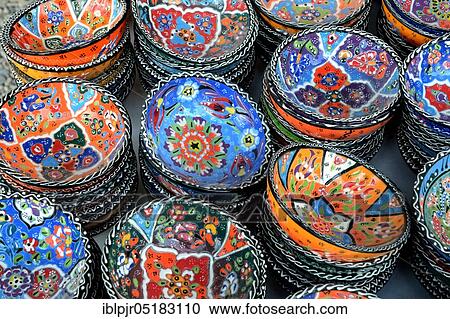 Ceramics, pottery, souvenir stand, ceramic bowls, Cappadocia, Anatolia, Turkey, Asia View Large Photo Image Stock Image - Ceramics, pottery, souvenir stand, ceramic bowls, Cappadocia, Anatolia, Turkey, Asia. Fotosearch
