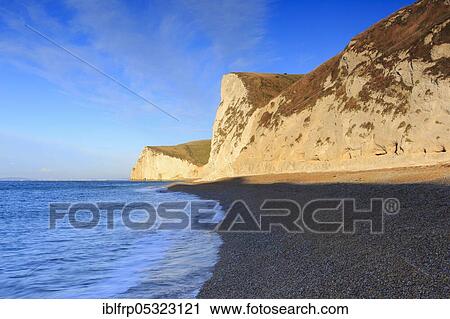 Chalk Rock Coast, World Heritage Site Jura Coast, Dorset, England, Great Britain View Large Photo Image Stock Image - Chalk Rock Coast, World Heritage Site Jura Coast, Dorset, England, Great Britain. Fotosearch
