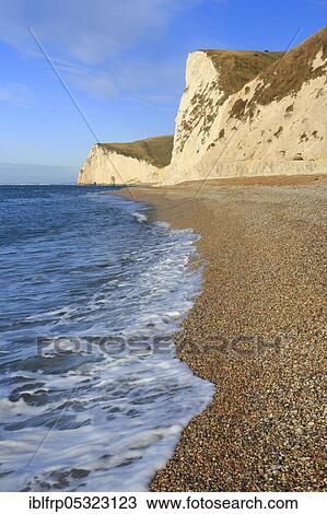 Chalk Rock Coast, World Heritage Site Jura Coast, Dorset, England, Great Britain View Large Photo Image Stock Image - Chalk Rock Coast, World Heritage Site Jura Coast, Dorset, England, Great Britain. Fotosearch