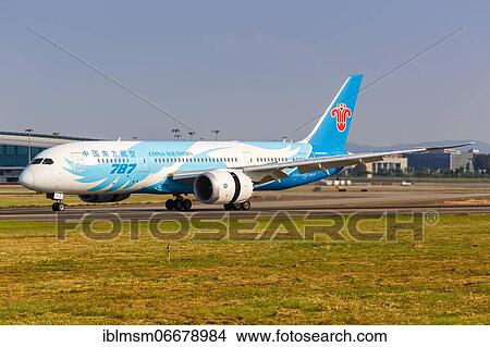 China Southern Airlines Boeing 787-8 Dreamliner aircraft with registration number B-2732 at Guangzhou Airport, China, Asia View Large Photo Image Picture - China Southern Airlines Boeing 787-8 Dreamliner aircraft with registration number B-2732 at Guangzhou Airport, China, Asia. Fotosearch