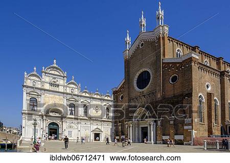 Church of Santi Giovanni e Paolo and Scuola Grande di San Marco, Campo Santi Giovanni e Paolo, Castello, Venice, Veneto, Italy, Europe View Large Photo Image Stock Image - Church of Santi Giovanni e Paolo and Scuola Grande di San Marco, Campo Santi Giovanni e Paolo, Castello, Venice, Veneto, Italy, Europe. Fotosearch