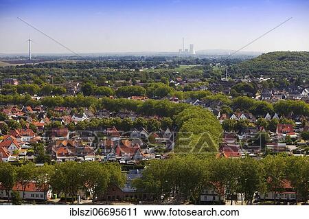 City view from the winding tower of the former Friedrich Heinrich 1/2 colliery, Kamp-Lintfort, Ruhr area, North Rhine-Westphalia, Germany, Europe View Large Photo Image Stock Image - City view from the winding tower of the former Friedrich Heinrich 1/2 colliery, Kamp-Lintfort, Ruhr area, North Rhine-Westphalia, Germany, Europe. Fotosearch