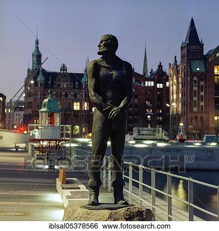 Stock Photograph - Claas Stoertebeker memorial in Hamburg, Germany, Europe. Fotosearch