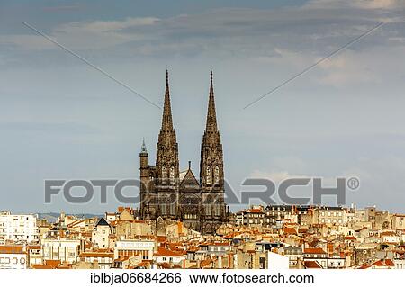 Clermont Ferrand, view of the Notre-Dame-de-l'Assomption Cathedral, Puy de Dome department, Auvergne Rhone Alpes, France, Europe View Large Photo Image Stock Photograph - Clermont Ferrand, view of the Notre-Dame-de-l'Assomption Cathedral, Puy de Dome department, Auvergne Rhone Alpes, France, Europe. Fotosearch