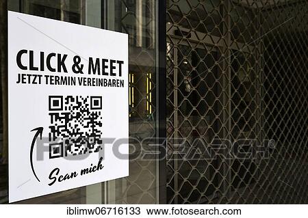Click & Meet Shopping with QR code, digital contact tracking in retail, Corona crisis, Stuttgart, Baden-Württemberg, Germany, Europe View Large Photo Image Stock Image - Click & Meet Shopping with QR code, digital contact tracking in retail, Corona crisis, Stuttgart, Baden-Württemberg, Germany, Europe. Fotosearch