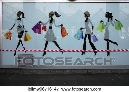 Closed fashion store, red and white banderole in front of shop window, lockdown, Corona crisis, Stuttgart, Baden-Württemberg, Germany, Europe View Large Photo Image Stock Photo - Closed fashion store, red and white banderole in front of shop window, lockdown, Corona crisis, Stuttgart, Baden-Württemberg, Germany, Europe. Fotosearch