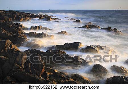 Stock Image - Coast near Bamburgh, Great Britain. Fotosearch