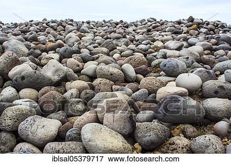 Coastal landscape, large stones on the seashore, Iceland, Europe View Large Photo Image Stock Photo - Coastal landscape, large stones on the seashore, Iceland, Europe. Fotosearch