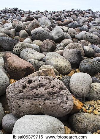 Coastal landscape, large stones on the seashore, Iceland, Europe View Large Photo Image Stock Photograph - Coastal landscape, large stones on the seashore, Iceland, Europe. Fotosearch
