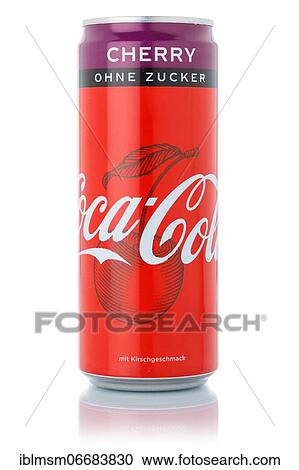 Coca Cola Coca-Cola Coke Zero Sugar Cherry without sugar lemonade soft drink beverage in beverage can cutout on white background, Germany, Europe View Large Photo Image Stock Image - Coca Cola Coca-Cola Coke Zero Sugar Cherry without sugar lemonade soft drink beverage in beverage can cutout on white background, Germany, Europe. Fotosearch