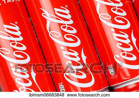 Coca Cola Coca-Cola logo lemonade soft drink drink in can background in Germany View Large Photo Image Stock Photo - Coca Cola Coca-Cola logo lemonade soft drink drink in can background in Germany. Fotosearch