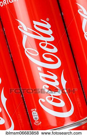 Coca Cola Coca-Cola logo lemonade soft drink drink in can background in Germany View Large Photo Image Stock Photo - Coca Cola Coca-Cola logo lemonade soft drink drink in can background in Germany. Fotosearch