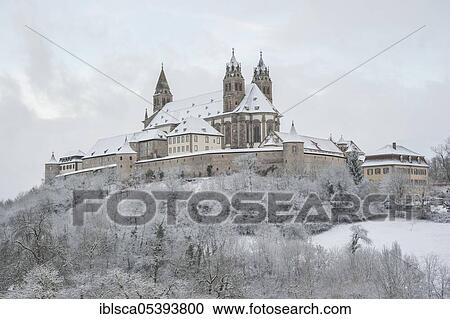 Stock Image - Comburg, Schwäbisch Hall, Hohenloher Land, Baden-Württemberg, Heilbronn-Franconia, Germany, Europe. Fotosearch