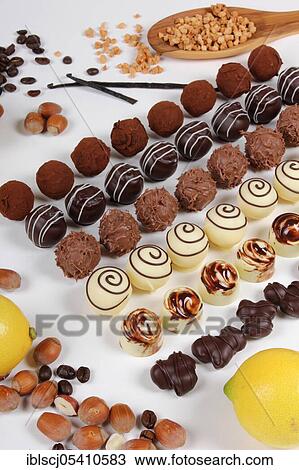 Confectionery, Praline, Chocolates View Large Photo Image Stock Image - Confectionery, Praline, Chocolates. Fotosearch