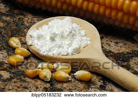 Corn starch (Speisestärke) in cooking spoon, corn grains, starch, Mondamin View Large Photo Image Stock Image - Corn starch (Speisestärke) in cooking spoon, corn grains, starch, Mondamin. Fotosearch